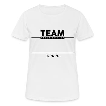 Team Customizable Team - Women's Breathable T-Shirt - white - Front - AI Model Female 172 dark (172cm)