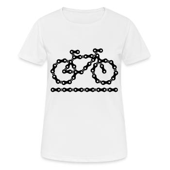 Bike - Women's Breathable T-Shirt - white - Front - AI Model Female 172 dark (172cm)