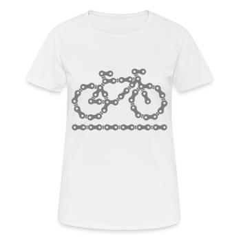 Bike - Women's Breathable T-Shirt - white - Front - AI Model Female 172 dark (172cm)