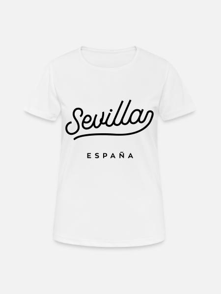 Sevilla - Spanien - Frauen T-Shirt atmungsaktiv - Weiß