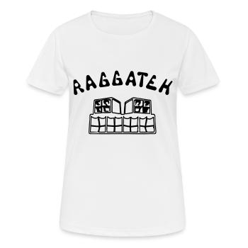 RAGGATEK - Frauen T-Shirt atmungsaktiv - Weiß - Vorne - AI Model Female 172 dark (172cm)