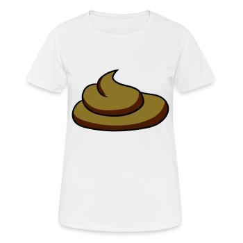 gâteaux puent la merde merde tas Kot odeur des pet - T-shirt respirant Femme - blanc - Devant - AI Model Female 172 dark (172cm)