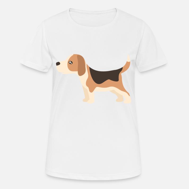 beagle - Women's Breathable T-Shirt - white