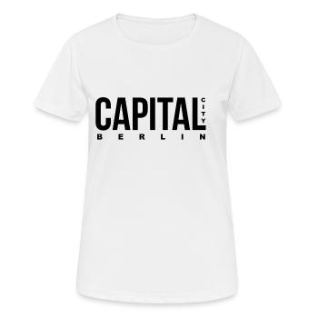 Capital Berlin City - Women's Breathable T-Shirt - white - Front - AI Model Female 172 dark (172cm)