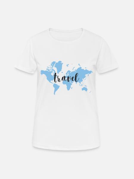 travel - Women's Breathable T-Shirt - white