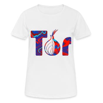 Tor - Frauen T-Shirt atmungsaktiv - Weiß - Vorne - AI Model Female 172 dark (172cm)
