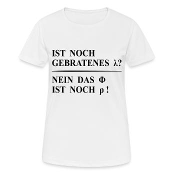 Lustiger Spruch - Physik - Mathe - Chemie - Frauen T-Shirt atmungsaktiv - Weiß - Vorne - AI Model Female 172 dark (172cm)