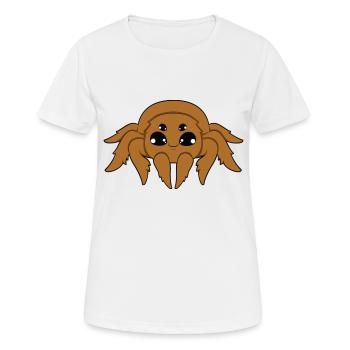 Spinne - Frauen T-Shirt atmungsaktiv - Weiß - Vorne - AI Model Female 172 dark (172cm)