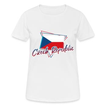 Tschechische Republik - Frauen T-Shirt atmungsaktiv - Weiß - Vorne - AI Model Female 172 dark (172cm)
