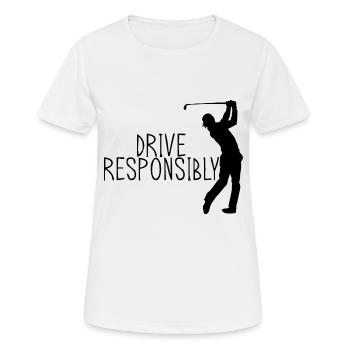 Drive Responsibly - Women's Breathable T-Shirt - white - Front - AI Model Female 172 dark (172cm)