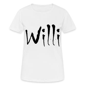 willi - Frauen T-Shirt atmungsaktiv - Weiß - Vorne - AI Model Female 172 dark (172cm)