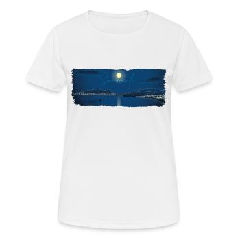 Sorrent bei Nacht - Frauen T-Shirt atmungsaktiv - Weiß - Vorne - AI Model Female 172 dark (172cm)