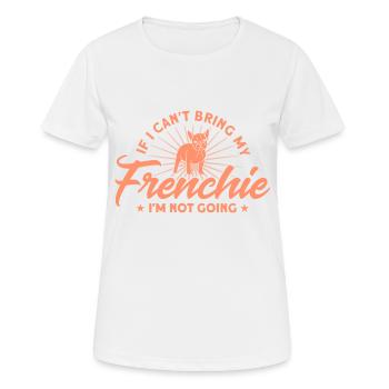 Frenchie Bulldog Français Bulldog Cadeau - T-shirt respirant Femme - blanc - Devant - AI Model Female 172 dark (172cm)