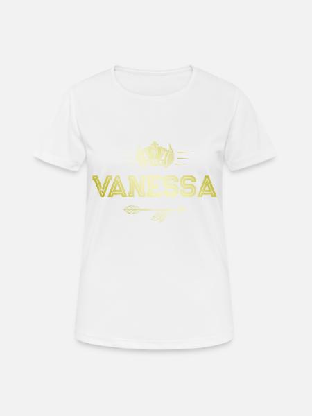 Vanessa - Frauen T-Shirt atmungsaktiv - Weiß