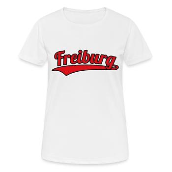Freiburg Deutschland Heimatstadt - Frauen T-Shirt atmungsaktiv - Weiß - Vorne - AI Model Female 172 dark (172cm)