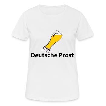 Glass Beer Trinken - Frauen T-Shirt atmungsaktiv - Weiß - Vorne - AI Model Female 172 dark (172cm)