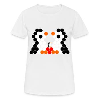 Pinguinfamilie - Frauen T-Shirt atmungsaktiv - Weiß - Vorne - AI Model Female 172 dark (172cm)