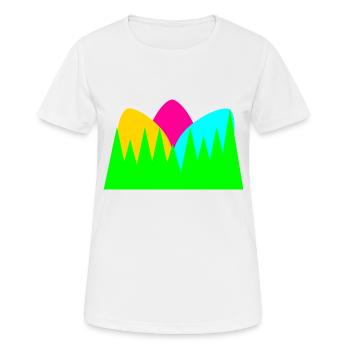 Bunte Ostereier - Frauen T-Shirt atmungsaktiv - Weiß - Vorne - AI Model Female 172 dark (172cm)