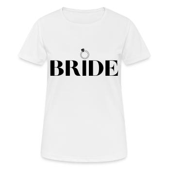 Zaumzeug - Frauen T-Shirt atmungsaktiv - Weiß - Vorne - AI Model Female 172 dark (172cm)