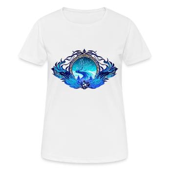 Froid hivernal - T-shirt respirant Femme - blanc - Devant - AI Model Female 172 dark (172cm)