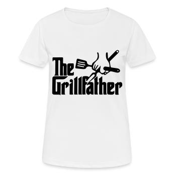 Der Grillvater - Frauen T-Shirt atmungsaktiv - Weiß - Vorne - AI Model Female 172 dark (172cm)