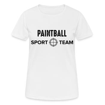 Paintball Airsoft - T-shirt respirant Femme - blanc - Devant - AI Model Female 172 dark (172cm)