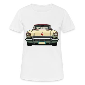 Voiture jouet vintage - T-shirt respirant Femme - blanc - Devant - AI Model Female 172 dark (172cm)