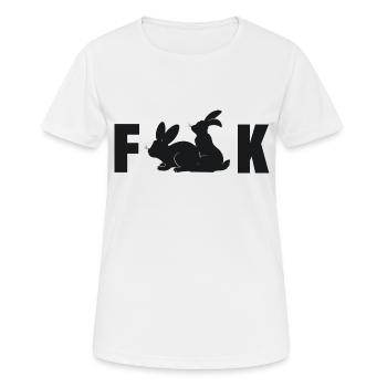 Fuck Hasen Sex Lustige Bilder - Frauen T-Shirt atmungsaktiv - Weiß - Vorne - AI Model Female 172 dark (172cm)