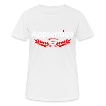 Lehrling - Frauen T-Shirt atmungsaktiv - Weiß - Vorne - AI Model Female 172 dark (172cm)