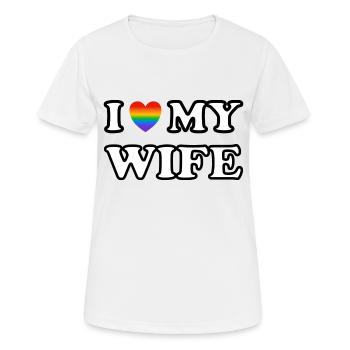 Femmes lesbiennes - T-shirt respirant Femme - blanc - Devant - AI Model Female 172 dark (172cm)