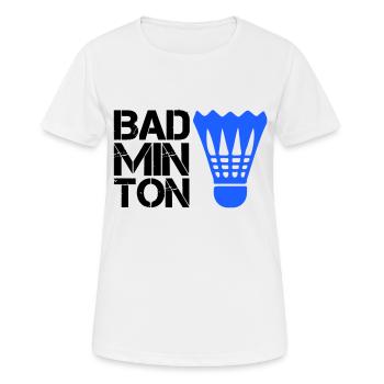 federball Badminton - Frauen T-Shirt atmungsaktiv - Weiß - Vorne - AI Model Female 172 dark (172cm)
