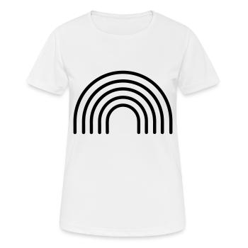 Arc en ciel - T-shirt respirant Femme - blanc - Devant - AI Model Female 172 dark (172cm)