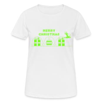 Weihnachtsmann, Videospiel - Frauen T-Shirt atmungsaktiv - Weiß - Vorne - AI Model Female 172 dark (172cm)