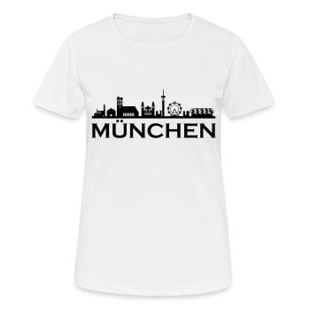 Horizon de Munich - T-shirt respirant Femme - blanc - Devant - AI Model Female 172 dark (172cm)