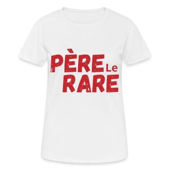 Seltene Perle Papa - Papa Geschenkidee - Frauen T-Shirt atmungsaktiv - Weiß - Vorne - AI Model Female 172 dark (172cm)