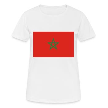 Maroc - T-shirt respirant Femme - blanc - Devant - AI Model Female 172 dark (172cm)