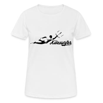 Freestyle Kitesurfer - Frauen T-Shirt atmungsaktiv - Weiß - Vorne - AI Model Female 172 dark (172cm)