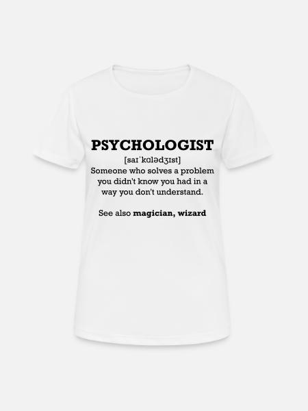 Psychologue - assistant - T-shirt respirant Femme - blanc