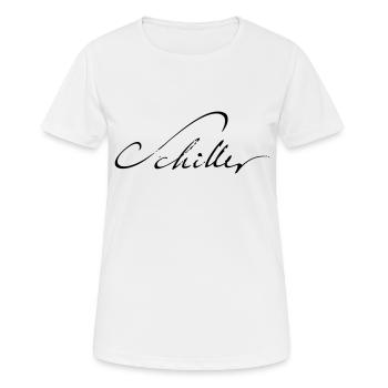 Signature Friedrich Schiller - T-shirt respirant Femme - blanc - Devant - AI Model Female 172 dark (172cm)