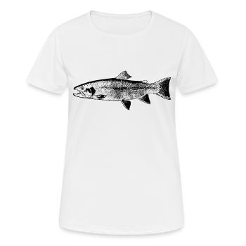 fish131 - Frauen T-Shirt atmungsaktiv - Weiß - Vorne - AI Model Female 172 dark (172cm)