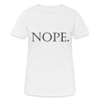 Non - T-shirt respirant Femme - blanc - Devant - AI Model Female 172 dark (172cm)