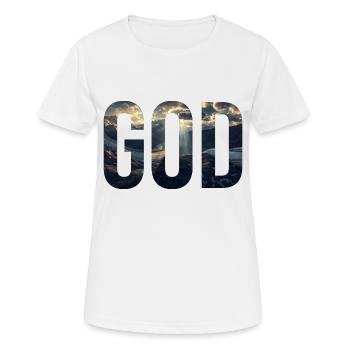 Gott - Frauen T-Shirt atmungsaktiv - Weiß - Vorne - AI Model Female 172 dark (172cm)
