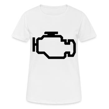 Check Engine Light - Women's Breathable T-Shirt - white - Front - AI Model Female 172 dark (172cm)