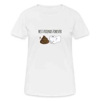 Best Friends forever - Women's Breathable T-Shirt - white - Front - AI Model Female 172 dark (172cm)