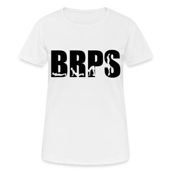 BRPS, Burpees - Frauen T-Shirt atmungsaktiv - Weiß - Vorne - AI Model Female 172 dark (172cm)