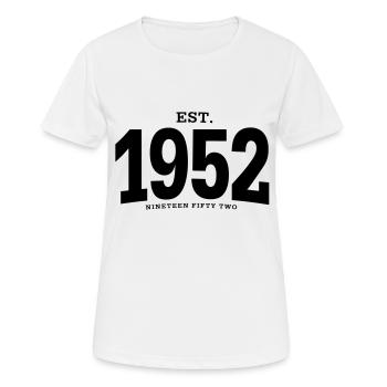 EST. 1952 Nineteen Fifty Two - Women's Breathable T-Shirt - white - Front - AI Model Female 172 dark (172cm)