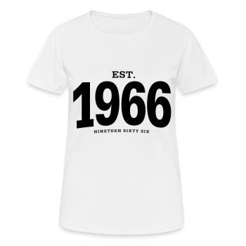 HNE. 1966 Nineteen Sixty Six - T-shirt respirant Femme - blanc - Devant - AI Model Female 172 dark (172cm)