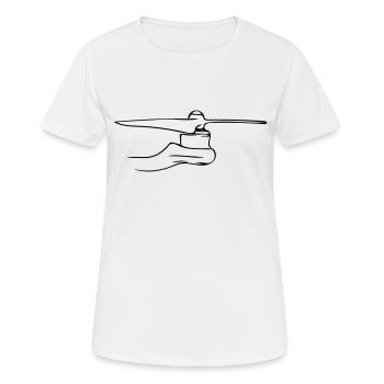 Drone rotor - T-shirt respirant Femme - blanc - Devant - AI Model Female 172 dark (172cm)