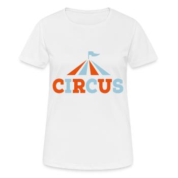 Cirque - T-shirt respirant Femme - blanc - Devant - AI Model Female 172 dark (172cm)