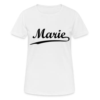 marie - T-shirt respirant Femme - blanc - Devant - AI Model Female 172 dark (172cm)
